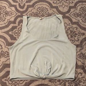 Light Blue Crop Top